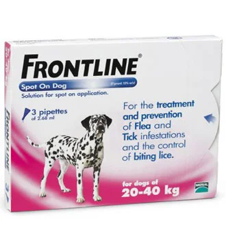 Frontline Spot On For Dogs 20 - 40kg 3ct