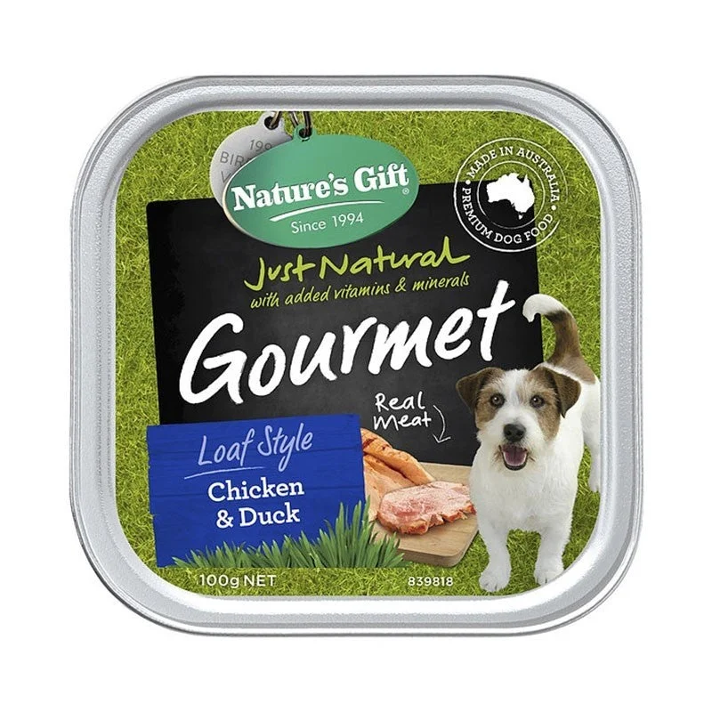 Nature's Gift Gourmet Loaf Style Chicken & Duck Tray Dog Food