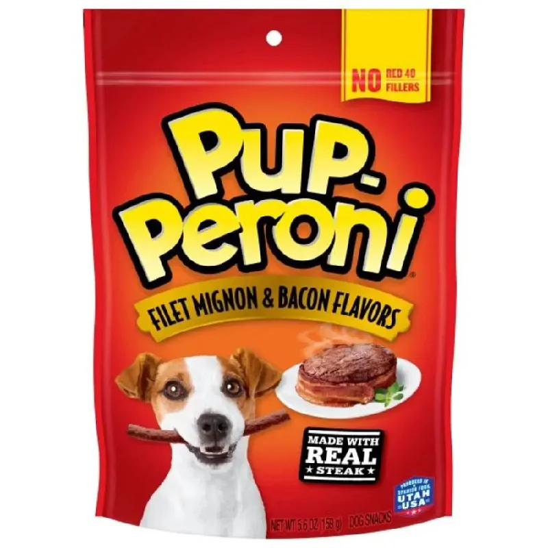 Pup-Peroni Filet Mignon & Bacon Flavor Dog Treats 5.6 oz